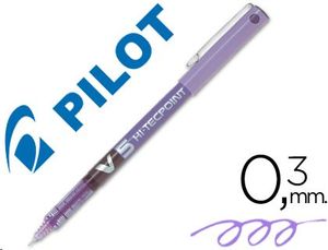Roller Pilot V-5 violeta punta de aguja de 0,5 mm