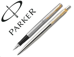 Juego bolígrafo y pluma duo jotter acero GT Parker