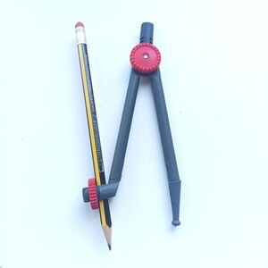 Compas de precisión con adaptador para lápiz