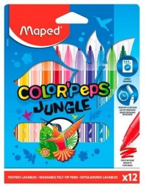 Rotuladores Maped 12 colores Jungle color´s peps