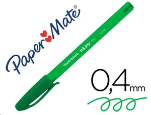 Bolígrafo Paper Mate Inkjoy 100 punta media verde 72043