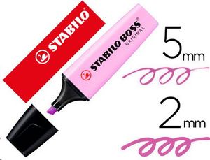 Rotulador Stabilo boss fluorescente pastel violeta