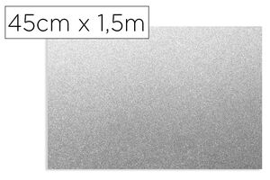 Rollo adhesivo d-c-fix plata metal brillo ancho 45 cm largo 1,5 mt