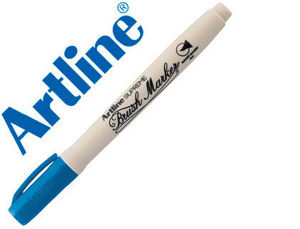Rotulador punta tipo pincel trazo fino Brush Marker Artline Supreme azul
