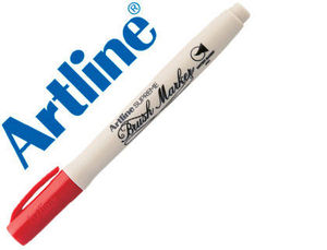 Rotulador punta pincel fino Brush Marker rojo Artline Supreme