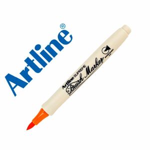 Rotulador punta tipo pincel trazo fino Brush Marker Artline Supreme naranja