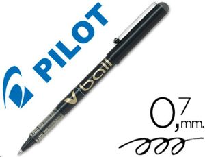 Boligrafo roller pilot V-ball negro 0,7 mm tinta líquida