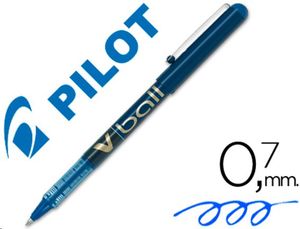 Boligrafo roller pilot V-ball azul 0,7 mm tinta líquida