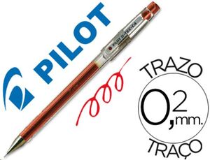 Rotulador pilot G-tec 0,4 rojo tinta de gel punta aguja