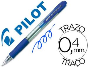 Bolígrafo 4 colores Súper Grip cuerpo color azul Pilot