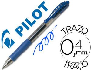 Bolígrafo Pilot G-2 tinta gel retráctil azul