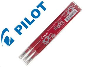 Recambio bolígrafo Pilot Frixion rojo pack 3 unidades