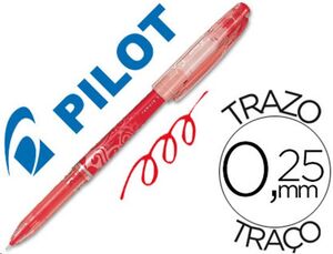 Bolígrafo Frixion point punta de aguja color rojo Pilot