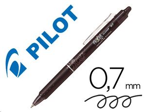 Bolígrafo borrable pilot frixion clicker negro
