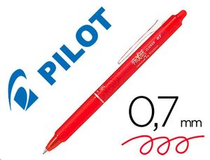 Bolígrafo Pilot Frixion Clicker tinta borrable rojo