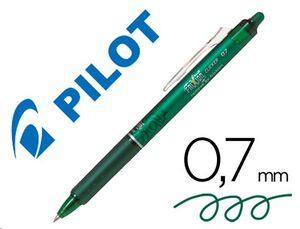 Bolígrafo Pilot Frixion Clicker tinta borrable verde
