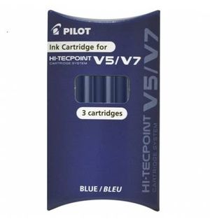 Pack 3 recambios V5/V7 azul Pilot