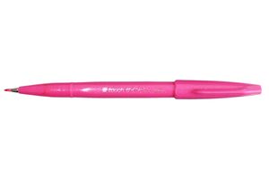 Rotulador pincel Touch SES15 Brush Sign pen rosa Pentel