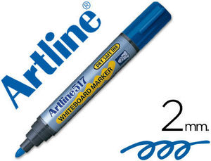Rotulador pizarra blanca punta redonda azul EK-517 Artline