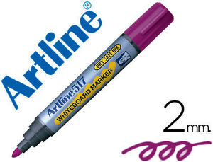 Rotulador pizarra blanca punta redonda Artline EK 517 violeta