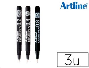 Rotulador calibrado micrométrico 0.2-0.4-0.8 mm by Artline