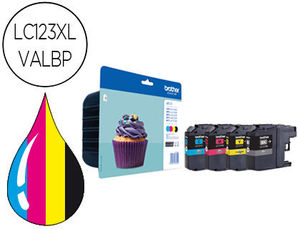 INK-JET BROTHER DCP-J4110DW MFC-J4410DW/4510DW/ 4710DW/6520DW 6720DW/6920DW PACK 4 COLORES -600 PAG