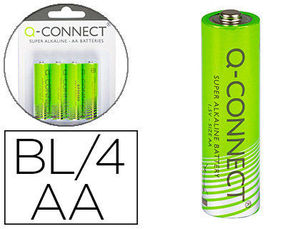 Pila alcalina AA pack 4 uds Q-connect