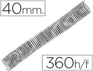 Espiral metálico paso 64 5:1 40 mm caja de 25 uds