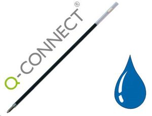 Recambio bolígrafo peana tinta azul Q-Connect