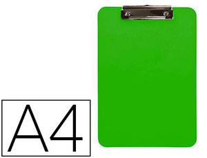 Portanotas plástico DIN A4 verde