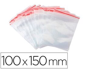 Bolsa plástico autocierre 100 x 150 mm paquete de 100 uds