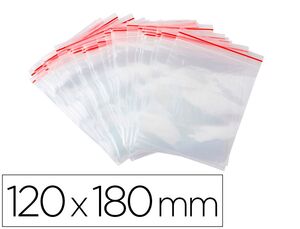 Bolsa plástico autocierre 120 x 180 mm paquete de 100 uds