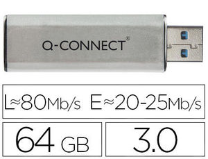 Memoria USB 64 gb 3.0 Q-Connect Flash (canon LPI incluido en precio)