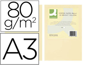 Papel Color Din A3 80 grs Creima paquete 500 hojas by Q-Connect