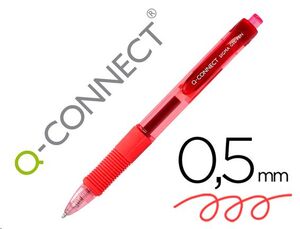 Bolígrafo Gel retráctill rojo Sigma con sujeción de caucho