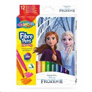 Rotuladores  punta cónica 12 colores Disney Frozen II COLORINO Kids