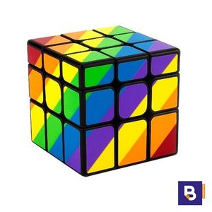 Cubo de Rubik YJ Unequal Rainbow 3x3x3 Moyu Cayro the Games
