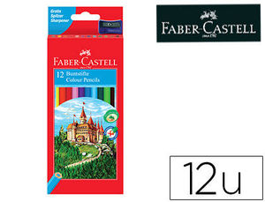 Lápices de colores Faber Castell Hexagonales caja 12 colores 