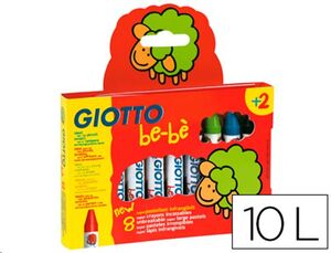 Làpices de cera Giotto Super Bebe caja 10 unidades + sacapuntas