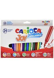Rotulador Carioca Joy caja de 24 colores punta 2,8mm