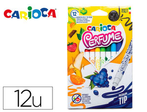 Rotulador carioca perfume xplosion caja de 12 unidades colores surtidos