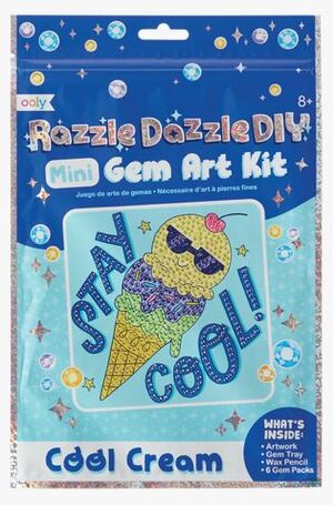 Juego de arte de gemas Razzle Dazzle DIY Cool Cream