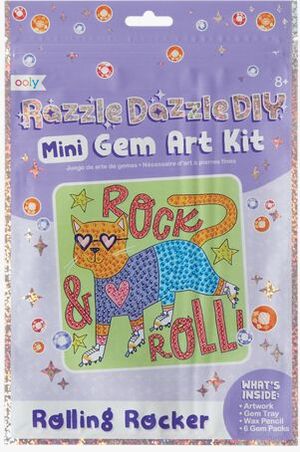 Juego de arte de gemas Razzle Dazzle DIY Rolling Rocker