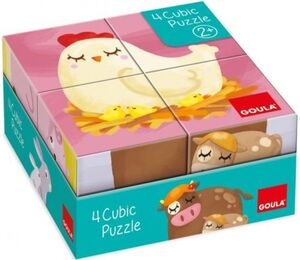 Rompecabezas puzzle 4 cubos Cubic Goula