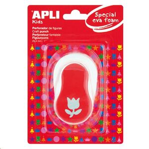 Perforadora papel y goma EVA Tulipán Apli