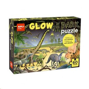 Puzzle fluorescente 60 piezas Dinosaurios Apli Kids