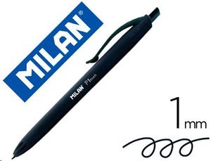 Bolígrafo P1 negro retráctil Milan