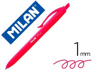 Bolígrafo P1 touch retráctil color rojo Milan
