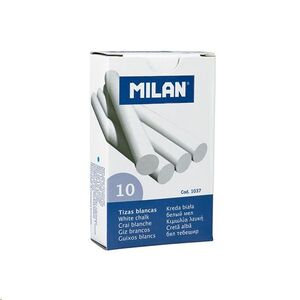 Tizas antipolvo 10 ud color blanco Milan