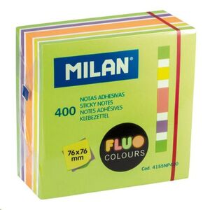 Taco 400 notas adhesivas fluor 76x76 Milan